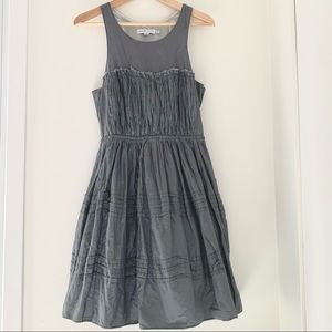 See by Chloé Silver Raw Edge Cocktail Dress